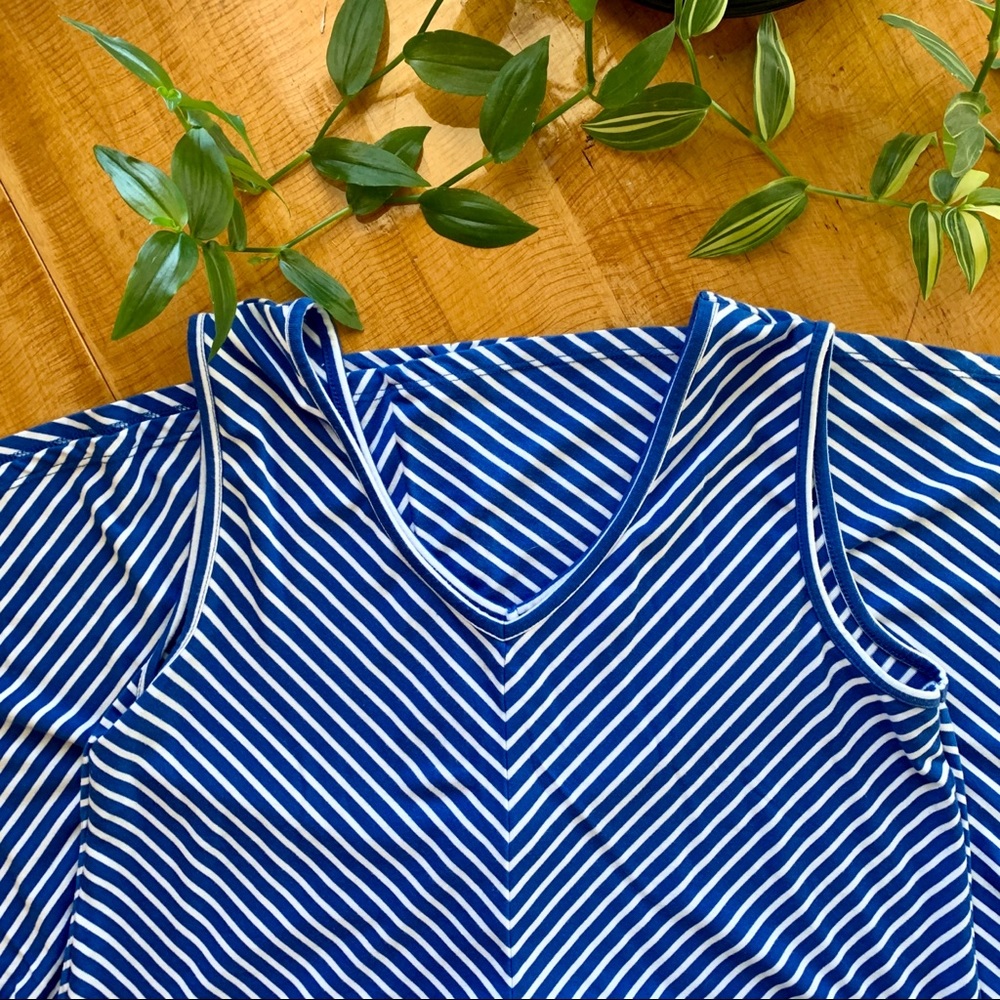 Soft Blue Striped Dress - Picture 6 of 13